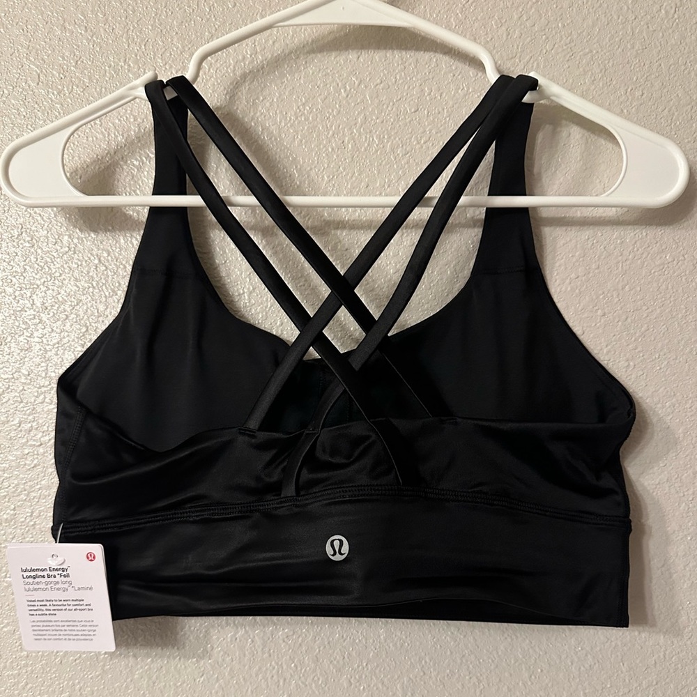 NWT Lululemon longline energy bra (B-D) foil*